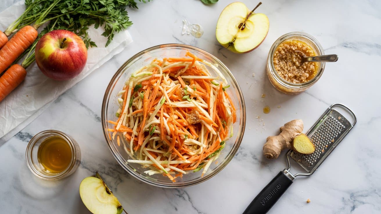 20 carrot and apple slaw with ginger dre JrFmseRdSlK9pfSYSNiO0w 1evqZrm Qqa nMCPntZIhg
