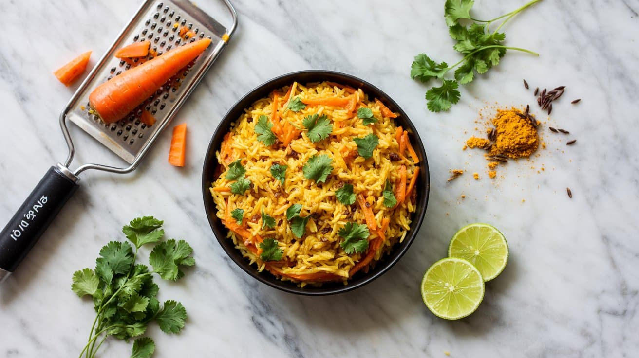 20 carrot turmeric rice with fresh cilan HKa428uBRxqcn0pEchg5rQ iDkhyhumRo2Ii09ztps8gg