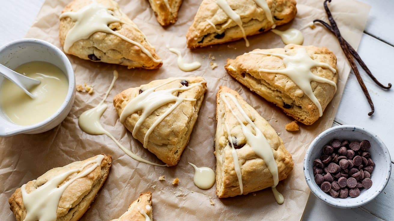 20 vanilla white chocolate chip scones a imkyjO4pSmm2z7BjO0dfNQ WvJwWUgtR3CRKMHhXURQ0g