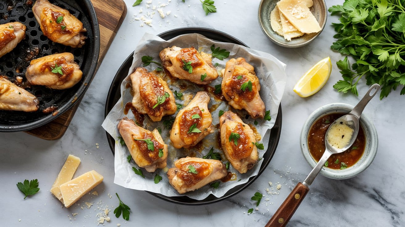 3 air fryer chicken wings with garlic pa qtJjrZR2SUWrz0 4laSgOQ 65BjtrXjTtWwz0PNrvVenQ