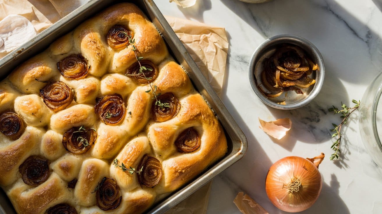 3 caramelized onion thyme focaccia a bri AHcOgPyDRwKH39hL7wu6mQ 2PteWrRrRTmL1o8Lzt7W Q