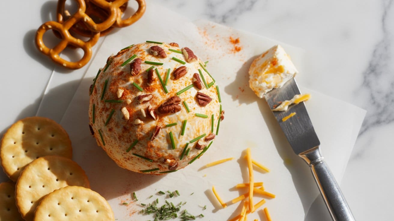 3 cheddar and chive cheese ball a bright uyAbrXp4QumOhXFRlHKPNw lDJe1PlHQlqO ghvGQOZmA