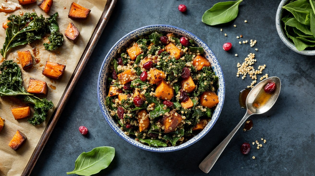3 kale quinoa salad with roasted sweet p IvMyKliSQeOLWp8sarTgtg u WXRPwgTL2BY0GnjMvpfA