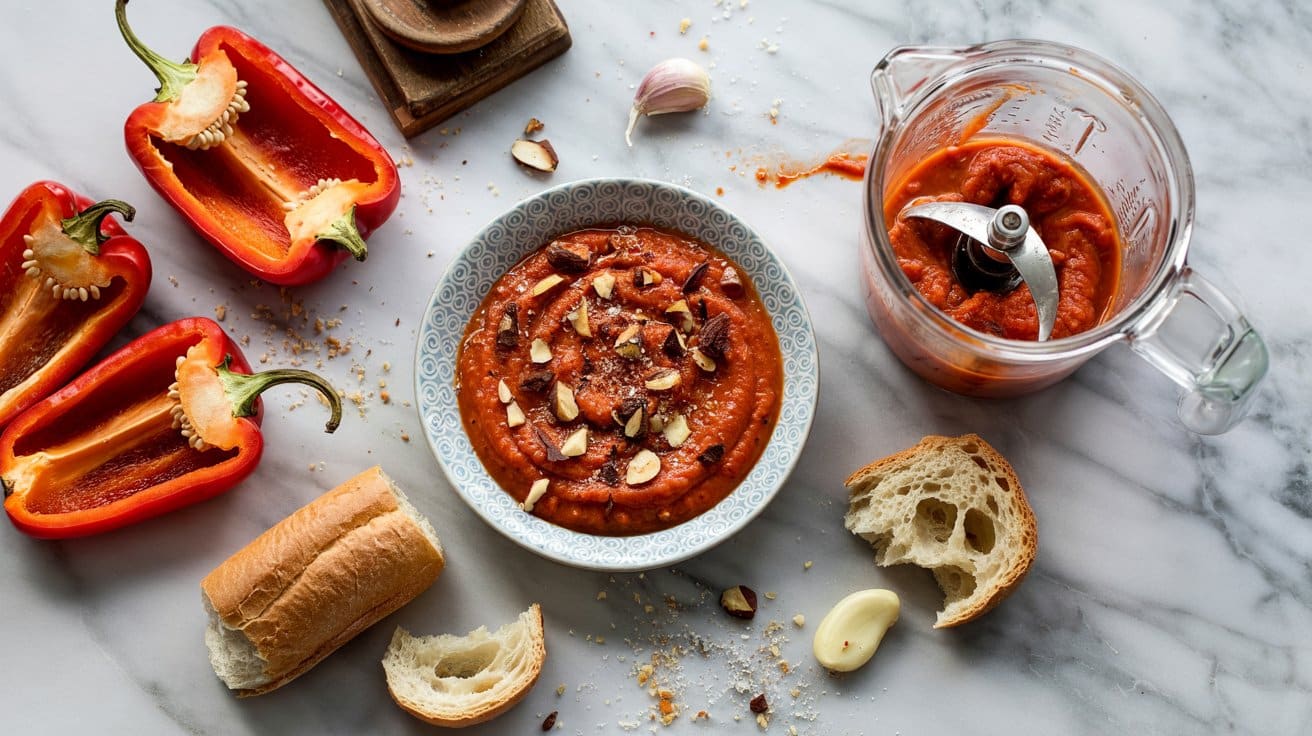 3 roasted red pepper romesco sauce a bri mhJ2LumjS4uYH8v9ybhiVQ LVKAqhgtQ5iM1CYdUynaKg