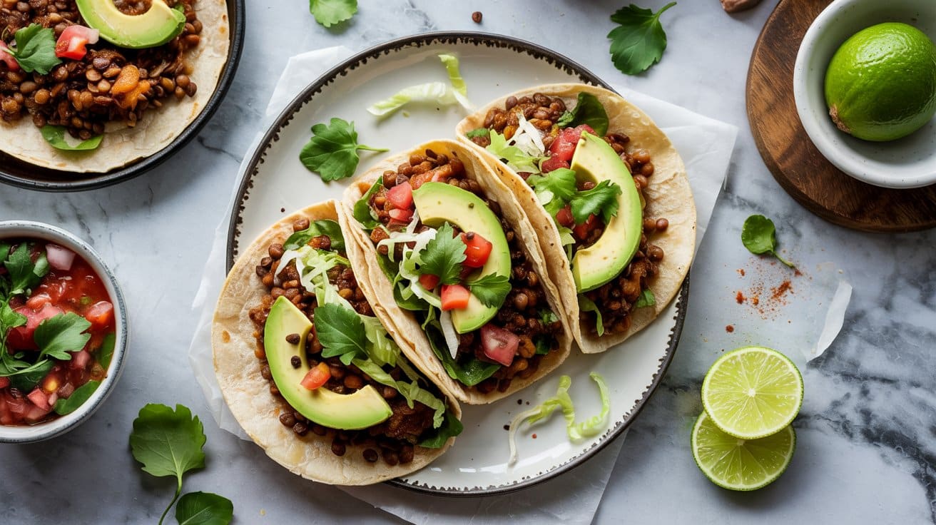 3 vegan lentil tacos a bright top down f I2dHa kT8udNTjUUvDlDw 83JPm A RU2 WPnghlmJCw