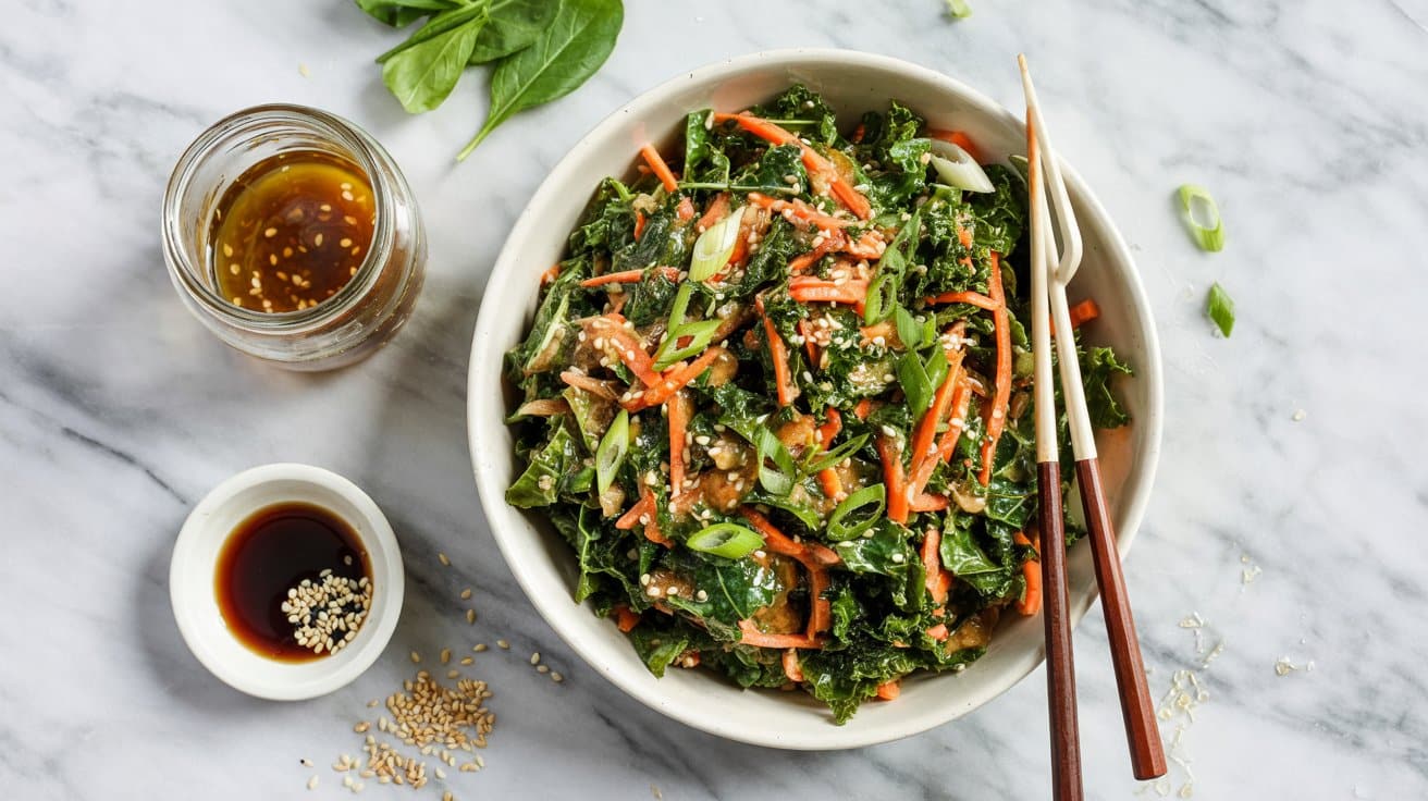 4 asian inspired kale salad with sesame XUtaDPlkRN OGl0F1SdUOQ 7zDJrYTSRraRZyeW0A6cUg