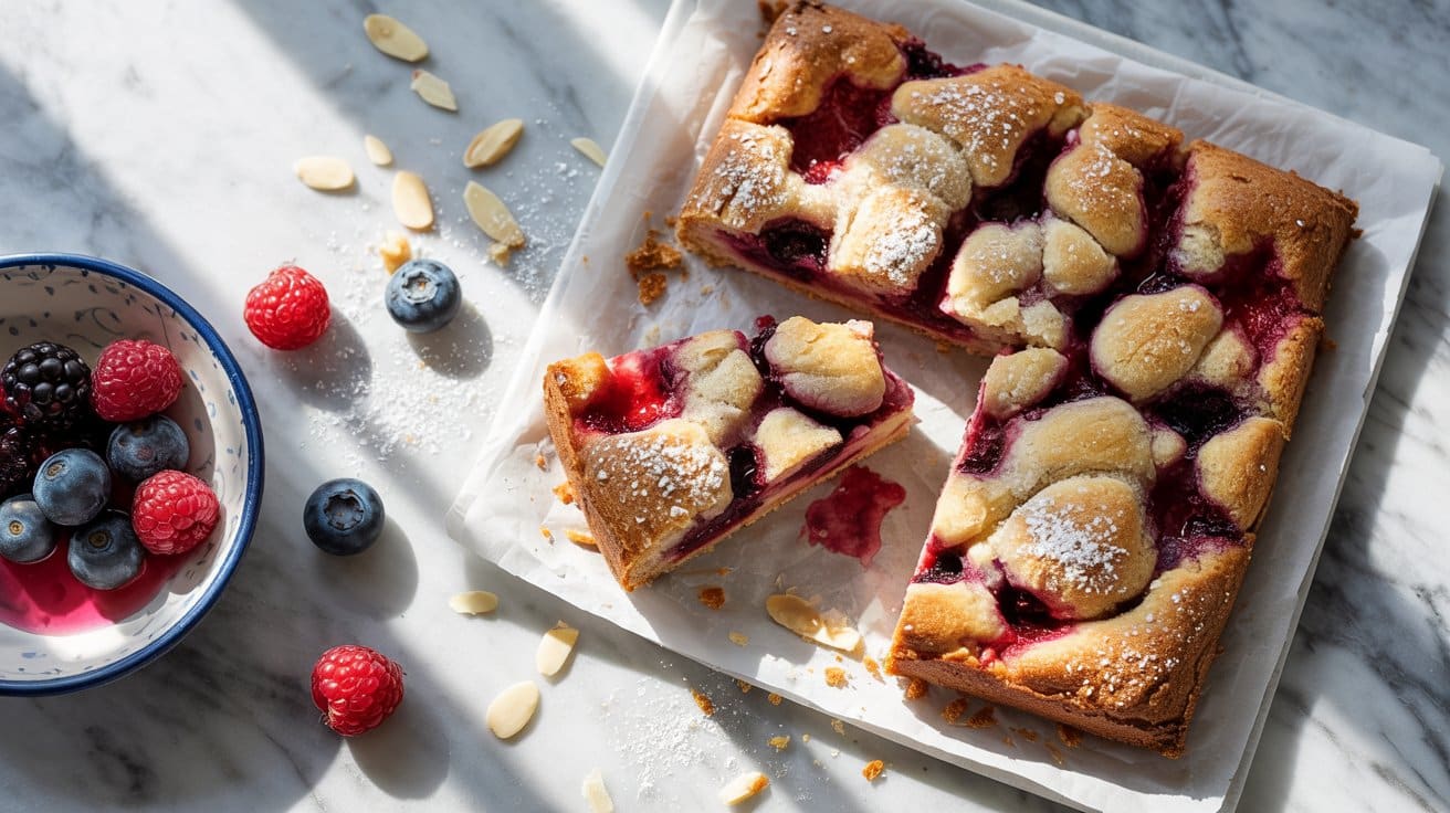 4 berry and almond traybake a bright top vPoN HsfQk ABogRslHw6A 7JRLZU36RlSOMYrXliGFUw