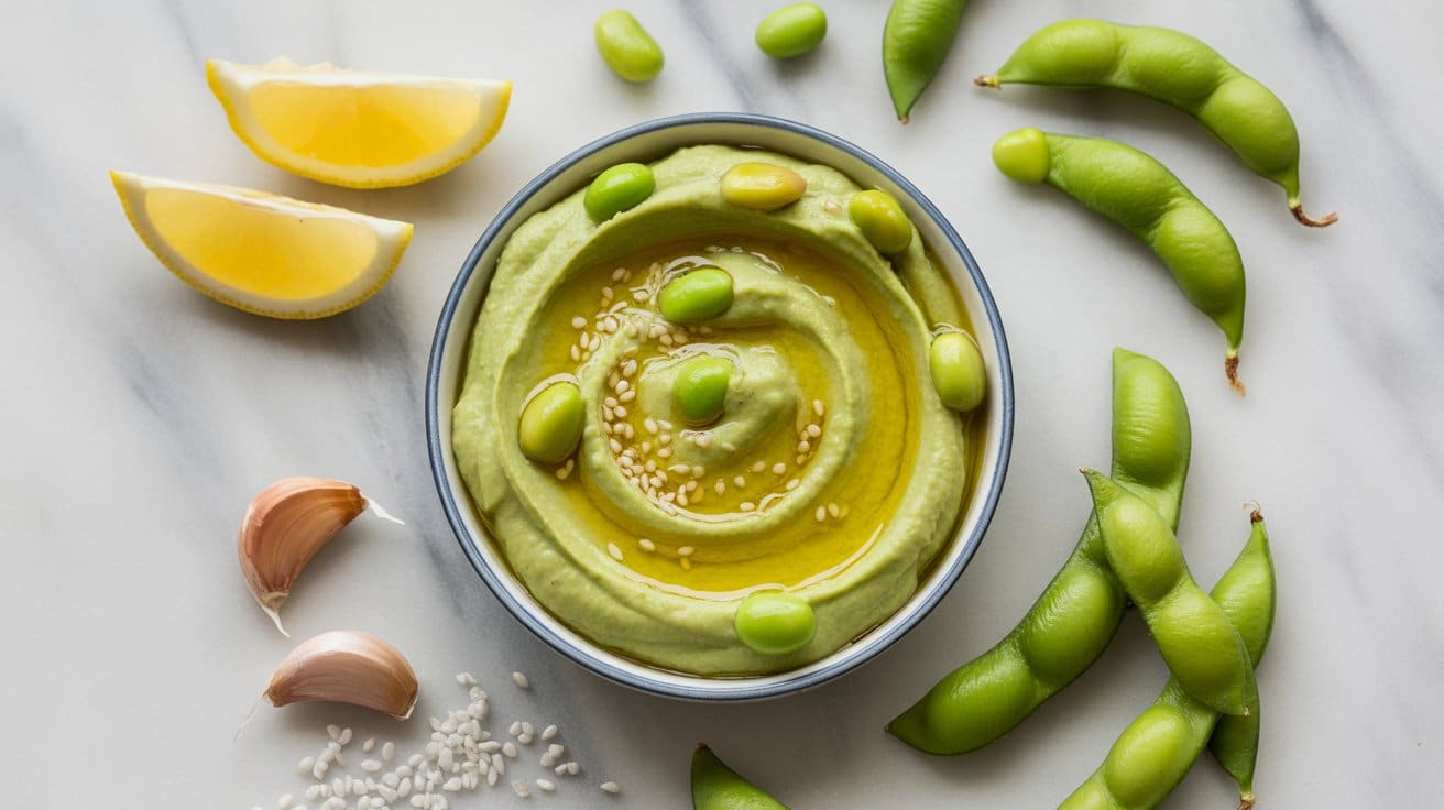 4 edamame hummus with garlic and lemon a bPNmBZKySiGUgb 6qFlQyg IiJSvswvQzuYR07pT71zgQ