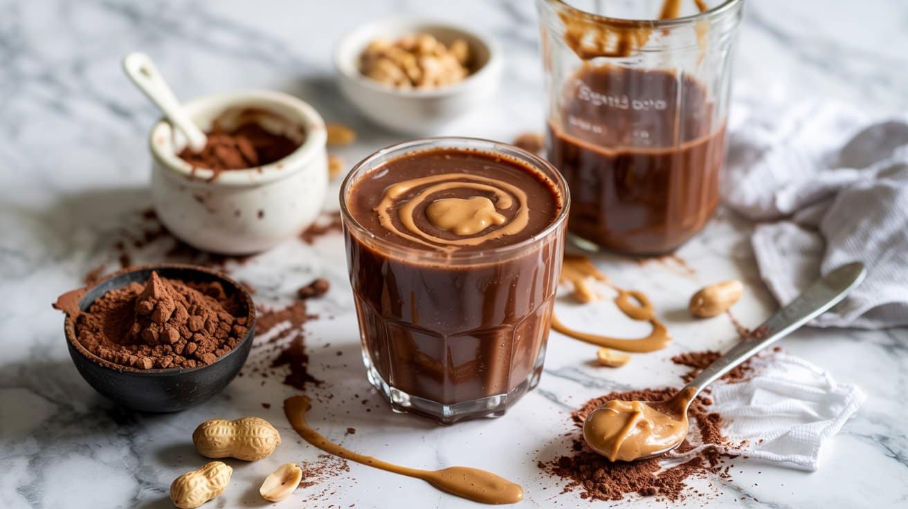 4 keto chocolate peanut butter smoothie QuvVZBgxScGk5UBhGK 2cg 1IkNRVytTMOovXYpn0YsSA