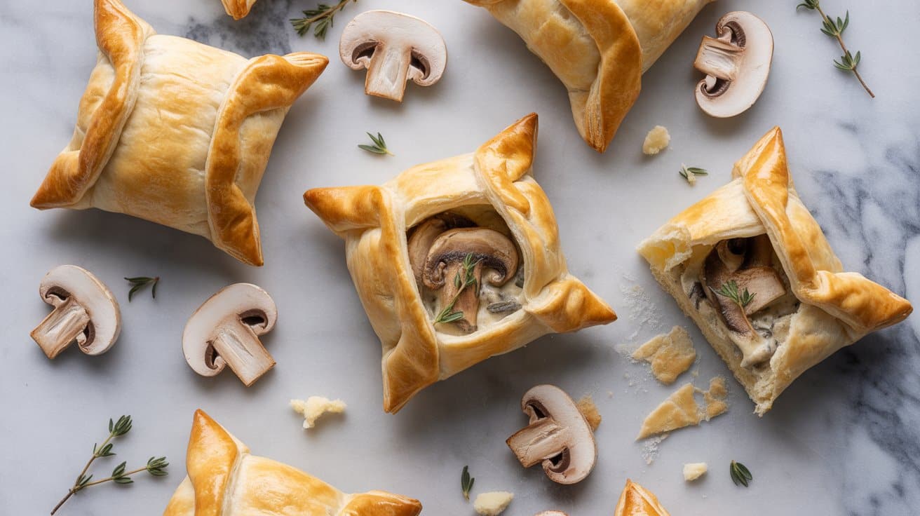 4 mushroom and thyme puff pastry pockets aCAuuVTATcGW6FJ9OLxHVg zqsDzmZFRYSTlbRezI3GOw