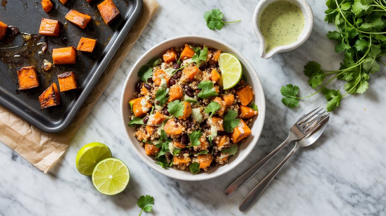 4 roasted sweet potato and quinoa salad YlF3AEPvQ3W1grNf1ARHIw xNAfA2m3Q Gc2JwJCKOsfA