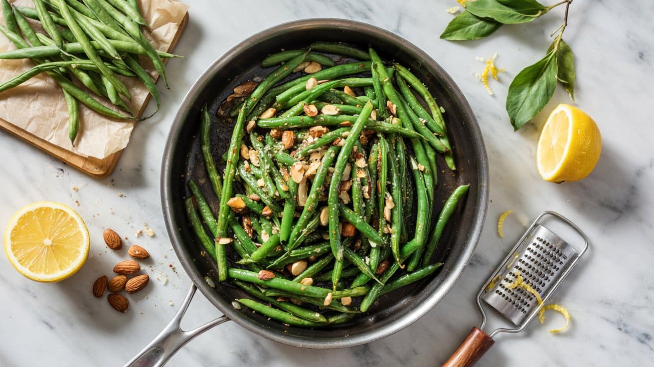 4 sauteed green beans with lemon and alm fDK ZcEQdiL12SGUq8LxA DNTKqoAYSZ2YtYnYxLgdOw