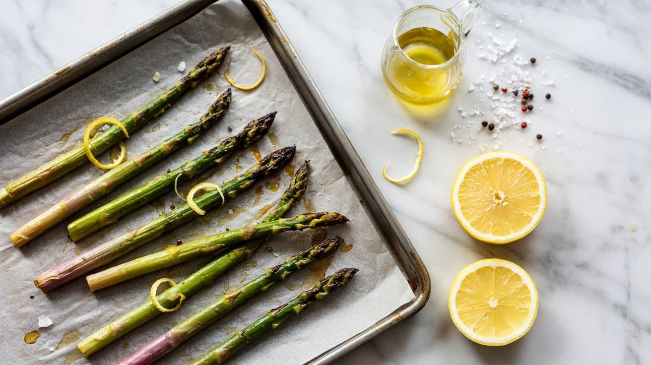 4 sheet pan roasted asparagus with lemon kVBnkE8KRyiRub NTJQNXQ ZSIxerVHSJidhwzc7a6hNg