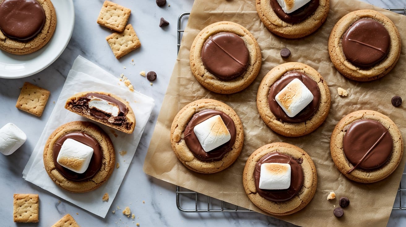 4 smores stuffed chocolate chip cookies 5c4J6huVT2ulDRNioB5dvw Ke SmvAiQ8KOUctLQv4XGw