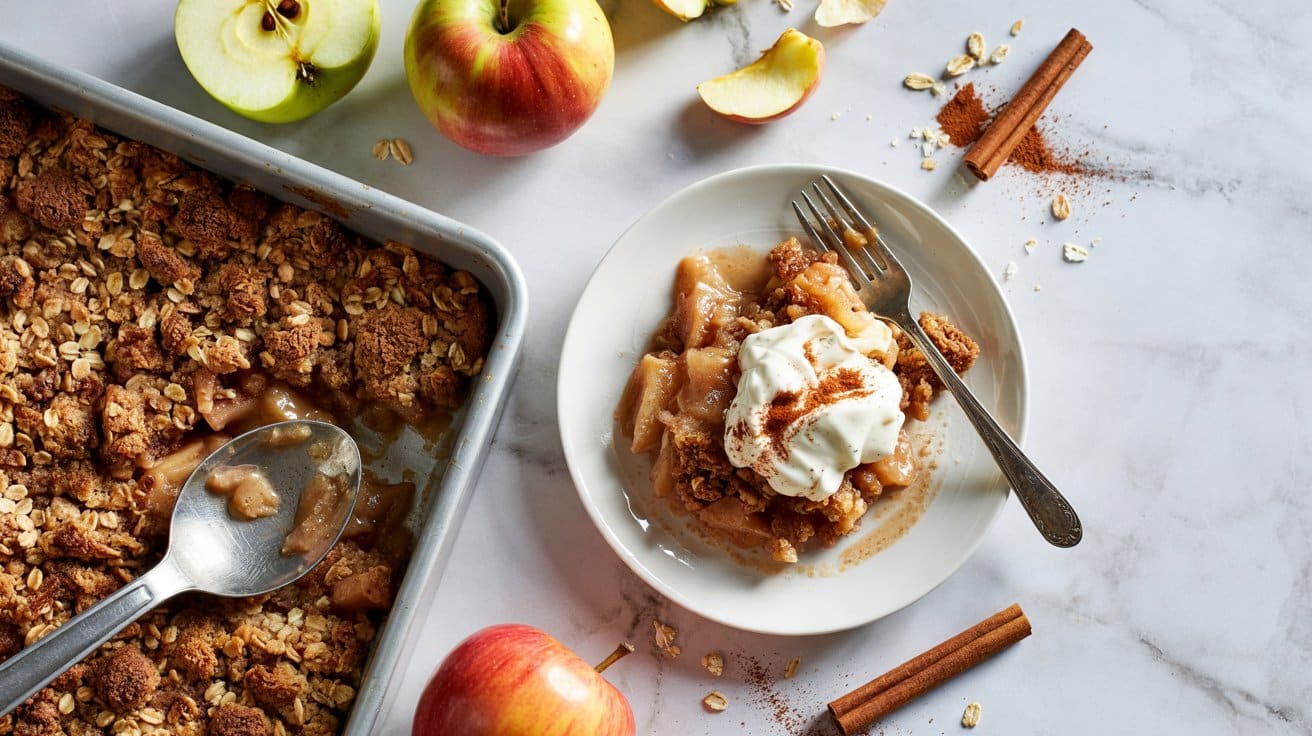 5 apple crisp a bright top down food pho i6PXR Z6Tvi DUIm8J2dWA 8reI3tCAQnSoqj9nUE0B1Q