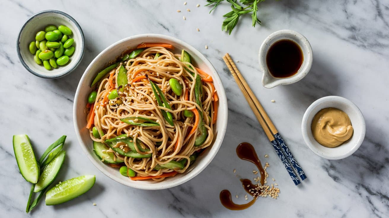 5 asian sesame noodle salad a bright top ihHpn5FEQrCXoEdGwprmpQ kUkjADknR0WdhFC978iSJw