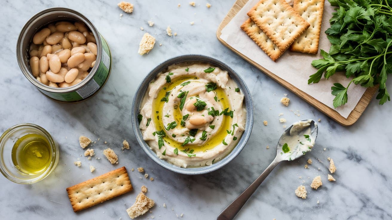 5 cannellini bean and herb dip a bright ZjyCuHmZSL2pcWrlcDO0Eg Hk xATEsRceMHys1VeArXg