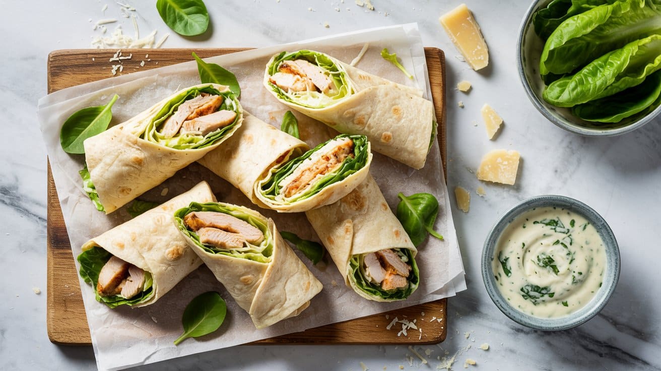5 chicken caesar salad wraps a bright to v6ZE4gGvQ3ew3 0s2FxwNw sHWdGq yRLGRFlPYfcDV5g