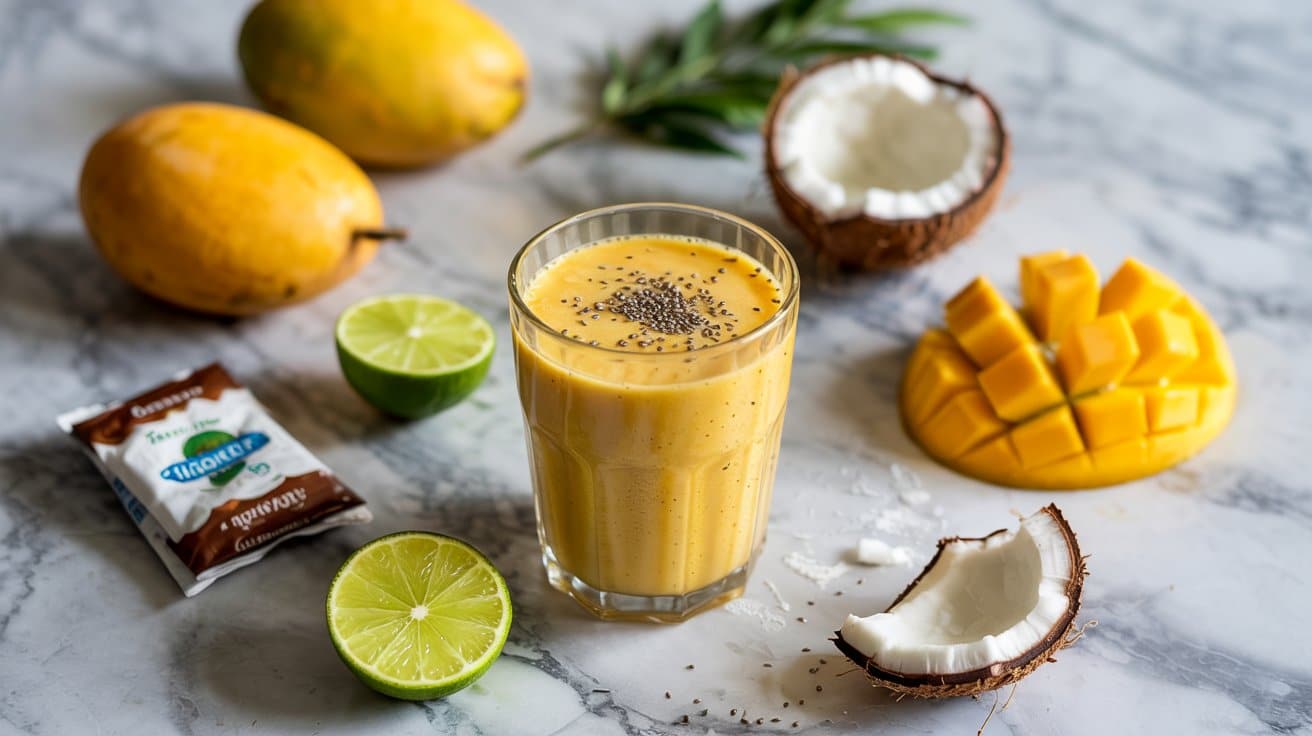5 mango coconut chia smoothie a bright t LCEc050bTnSFpx7nzvP1Kw 3K QPhUSv6 A0q1nQUlSw
