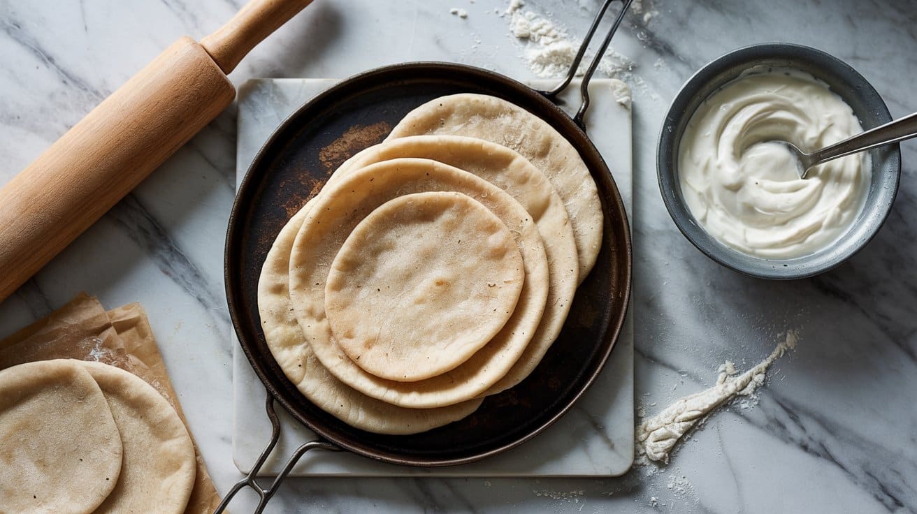 5 no yeast quick pita bread a bright top qeEqkYL7SXm 6VrwBlXa2g 84IA6VA QtmbWVbBM0SwgQ