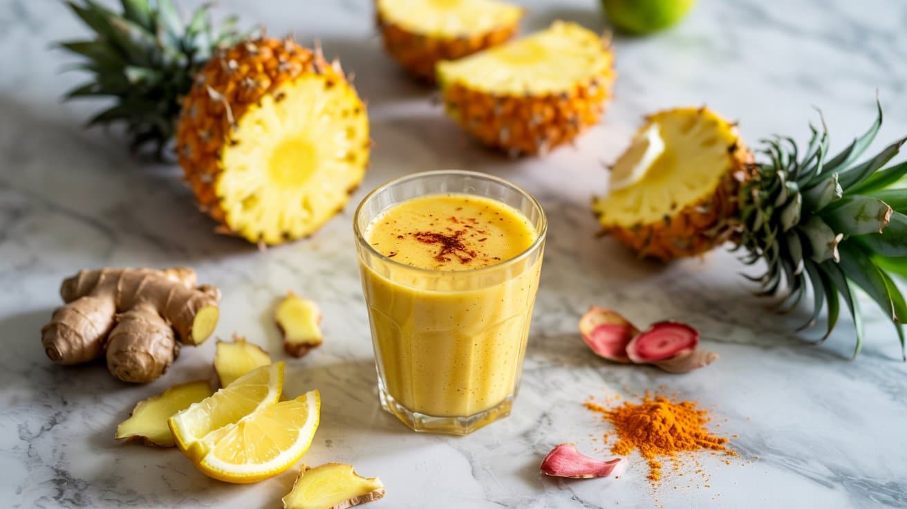 5 pineapple ginger detox smoothie a brig ROlAQcRORp 756vqVFbDiA 7YjxOtCtQdawAe9e FbOlg