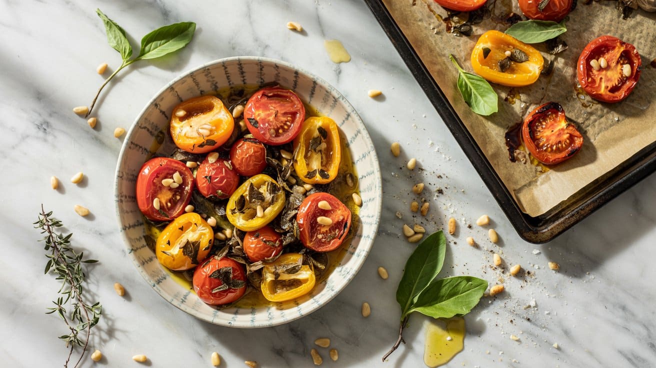 5 roasted tomato and pepper salad with h 0NUnwCLRQACtG4h5ZwIYmw 6PcXXApQFC1QzBp4qpzpA