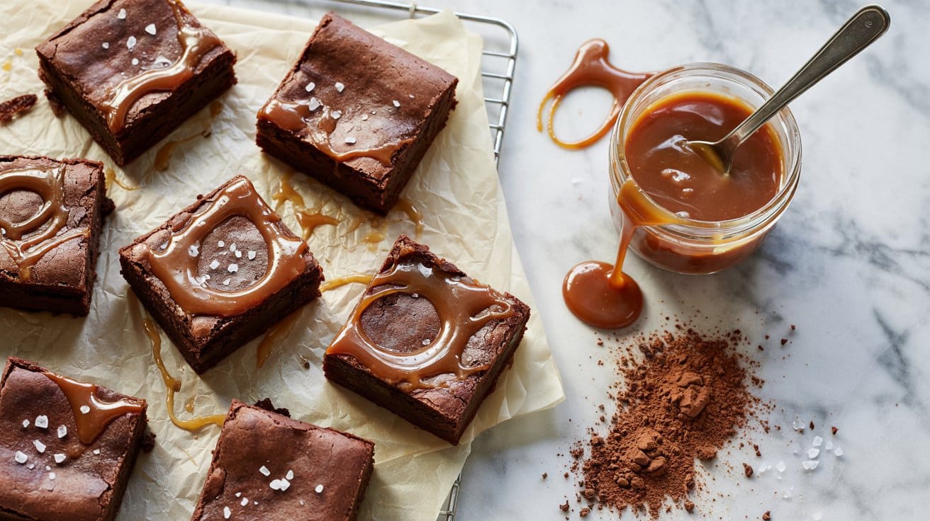 5 salted caramel brownie bars a bright t 24plHsisRsGxv7wNFPXM5Q uaiuaWhlSImDK58AKSiUYA