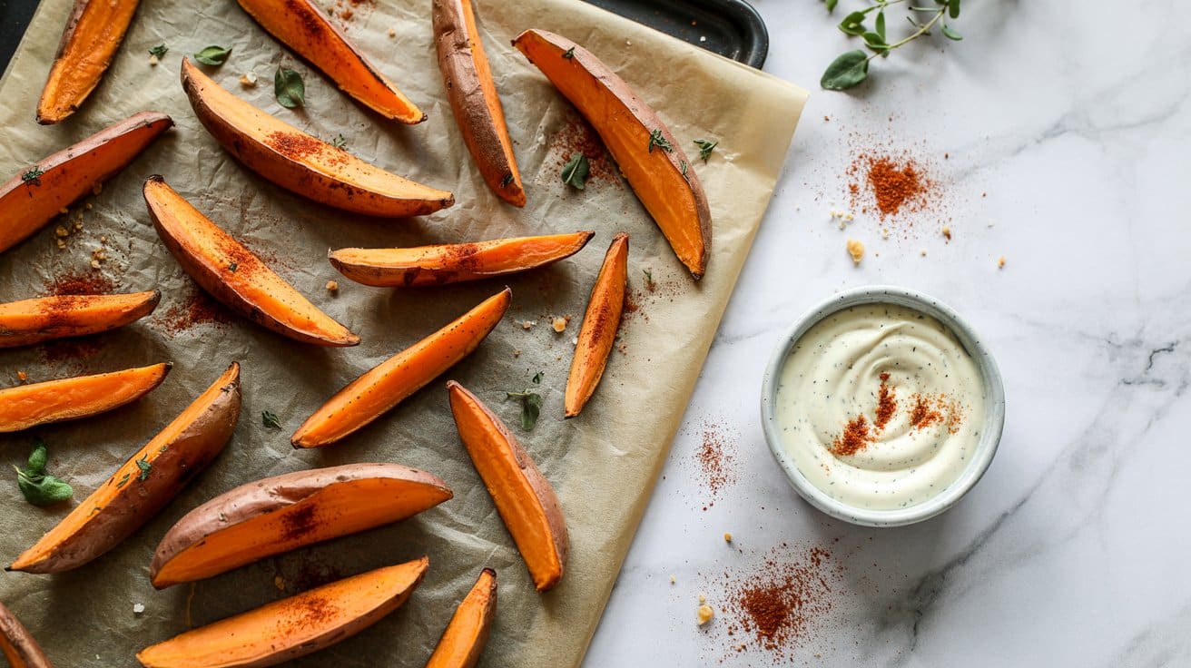5 sweet potato wedges with smoked paprik 9uFj5oyKQoOH3VeEIVmekQ IXIWrprhQOat56wAKZ91 Q