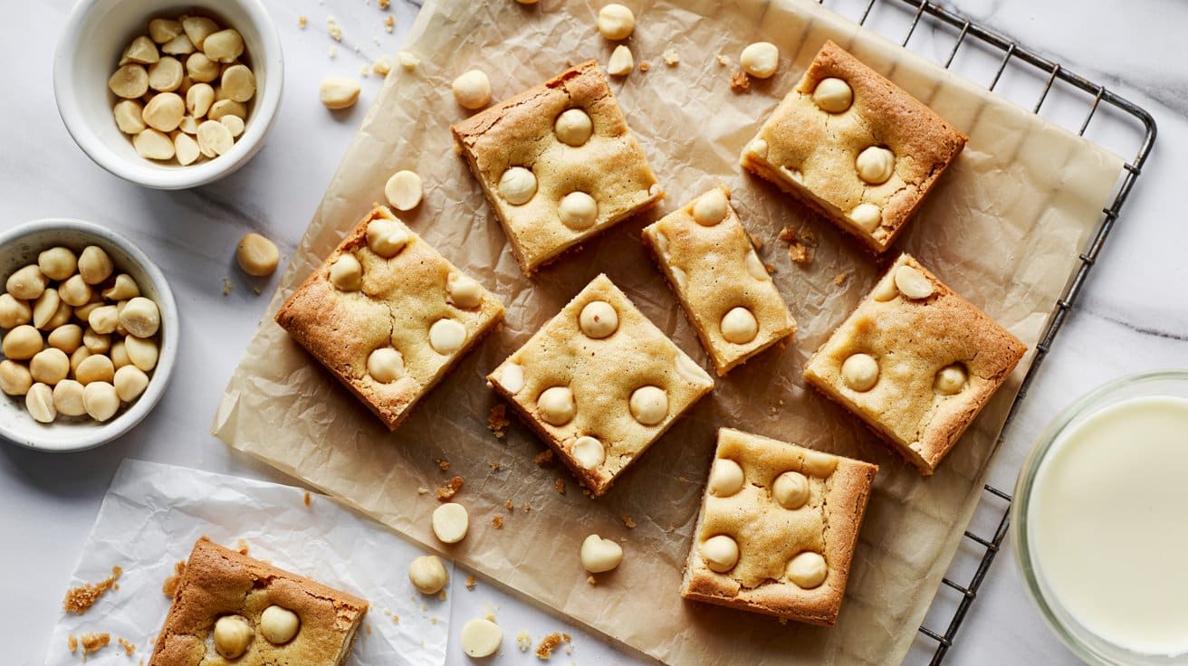 5 white chocolate macadamia blondies a b B2pc3V6LQz2zlTSic0jcrg kvxz U88RfOfu Fesrs qg