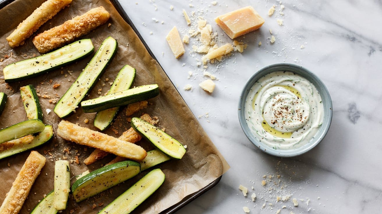 5 zucchini fries with parmesan panko cru D7IMUwo8TfCsAv2fcdYCbQ Jt02yQe4RRqQHm2MnwZpaQ