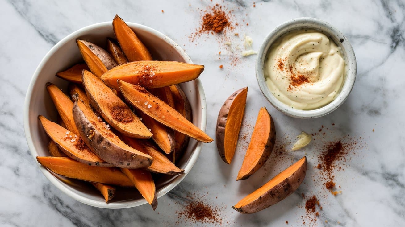 6 air fryer sweet potato wedges a bright yD3Z7FojS8Cl5GmmJViUjQ 4oOvHPxtRpOm2FKBV4DIjw