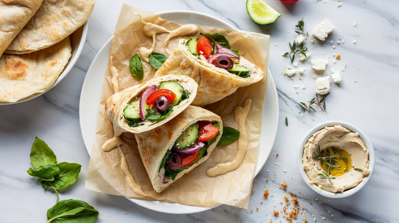 6 greek pita wraps with hummus and veggi 1DcSTRtyTIieJw8csi0H7w JctjUqT2RsqWO23WR7aUUA