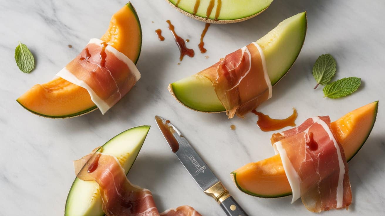 6 prosciutto wrapped melon a bright top nPYEyklJRMOGJsJi4PAIPw iVbgVjOURZeic2D0vrGetQ