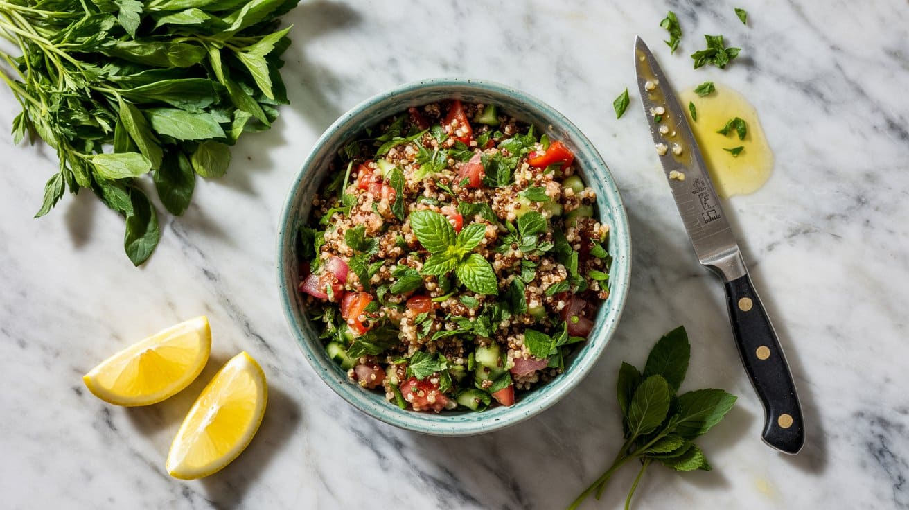 6 quinoa tabbouleh with fresh parsley an eI3wgImNQZu3TRVEM IzSQ 3mnCU4Z4RkeeKj1tbhU7uw