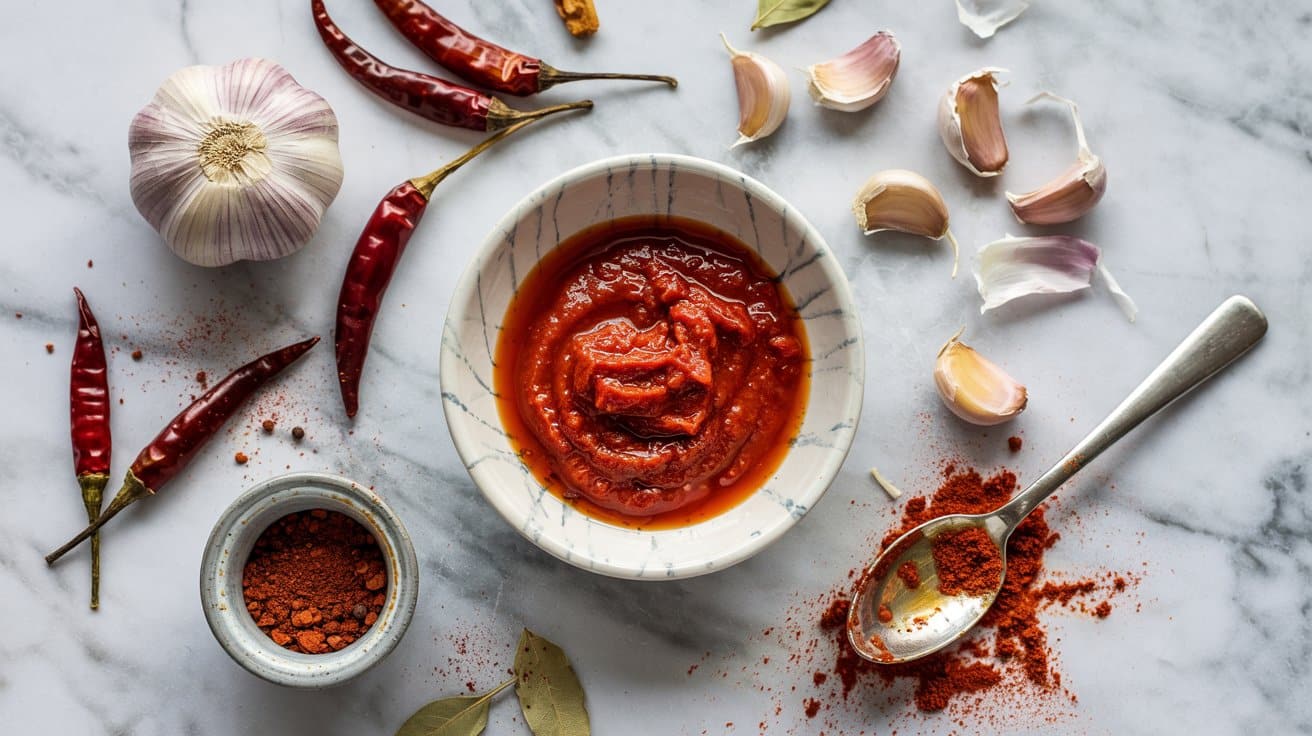 6 spicy harissa sauce a bright top down 1kRhaQOdQASmXIugf4cocQ k7EddBMkQ6WnrKXlFa8niA