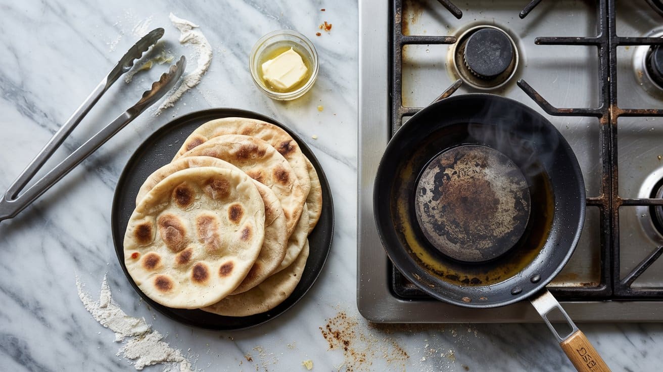 6 stovetop pita bread a bright top down 8UBg7NQjQkKZ2szm87l5lg TB1sXe1LRVe0IquMBuFJSA