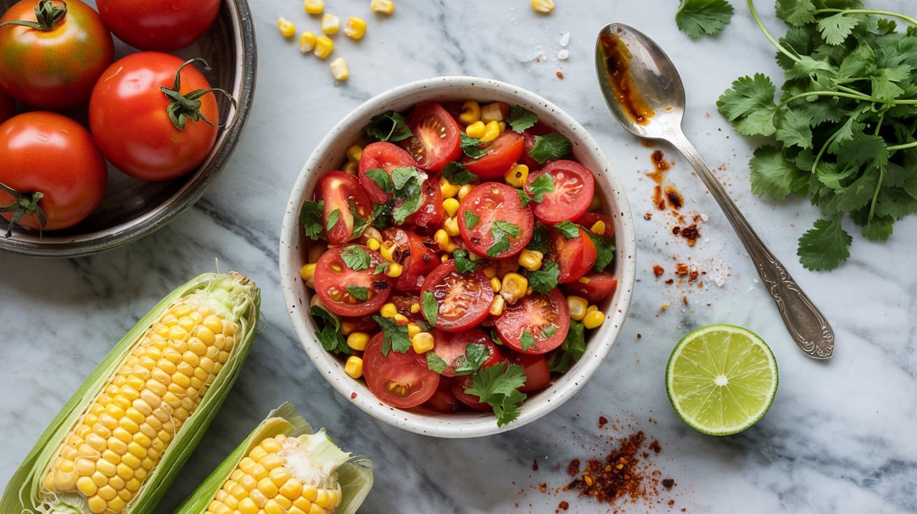 6 tomato and corn salad with cilantro an PcBIgob1TYWWwSYJ7k 23w W8vo6RdPT2aKvB7eXCcNbA