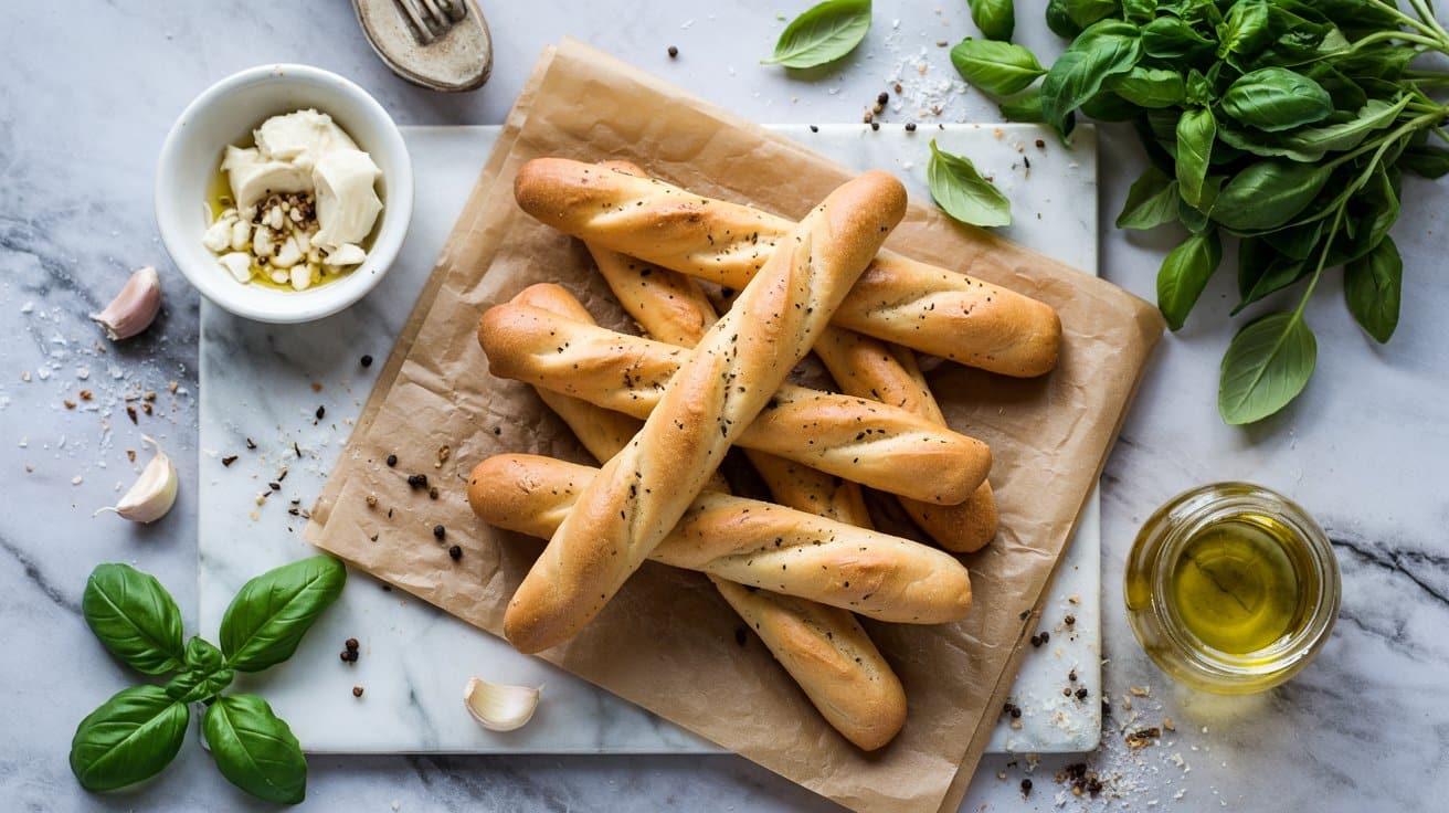 6 vegan garlic and herb breadsticks a br U3XEsCucTfa90ZKJ78HBiw o 1AVYybS5ine1dcwlDZQg
