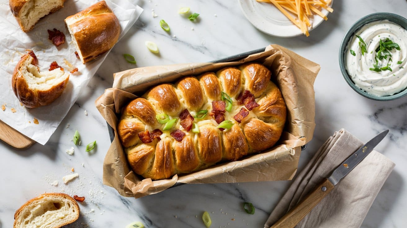 7 bacon and cheese pull apart bread a br 6NW4lwQETneE6IGAwPjhug OgtobeYJSxiPSr7dwQHLiA