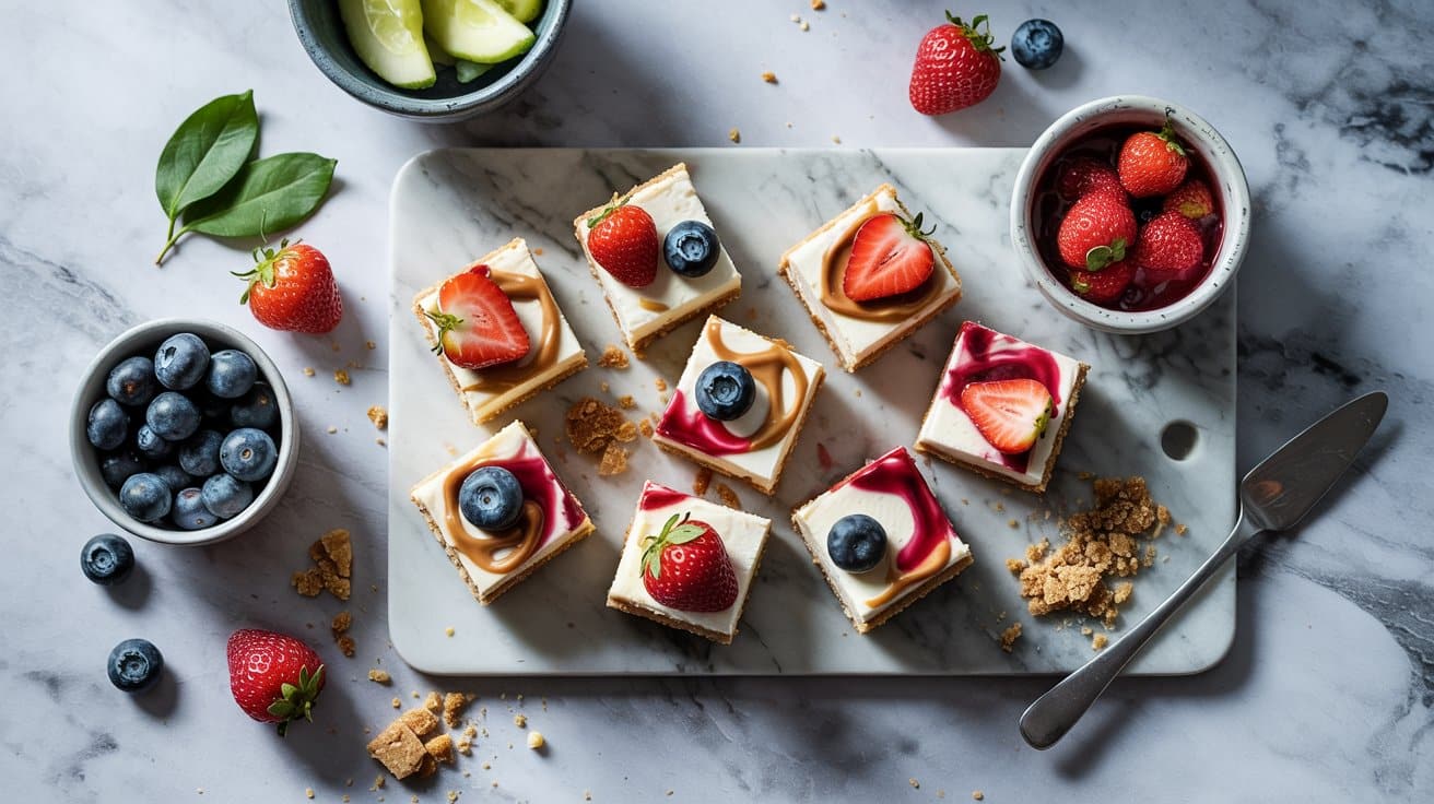 7 cheesecake bites fruit board a bright IntHQ6dKRheqMVQS87kxEg u8sQC0NWSRaKjFn06QzxUQ