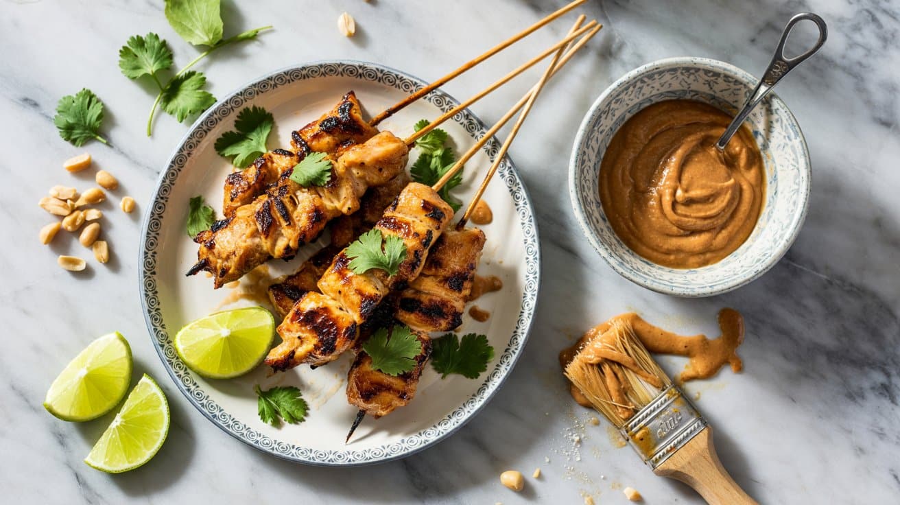 7 crispy chicken satay skewers with pean l67IaZ ASdqZD8LGmX2Ejw r wNbI1bQDGV5AhktusMUA