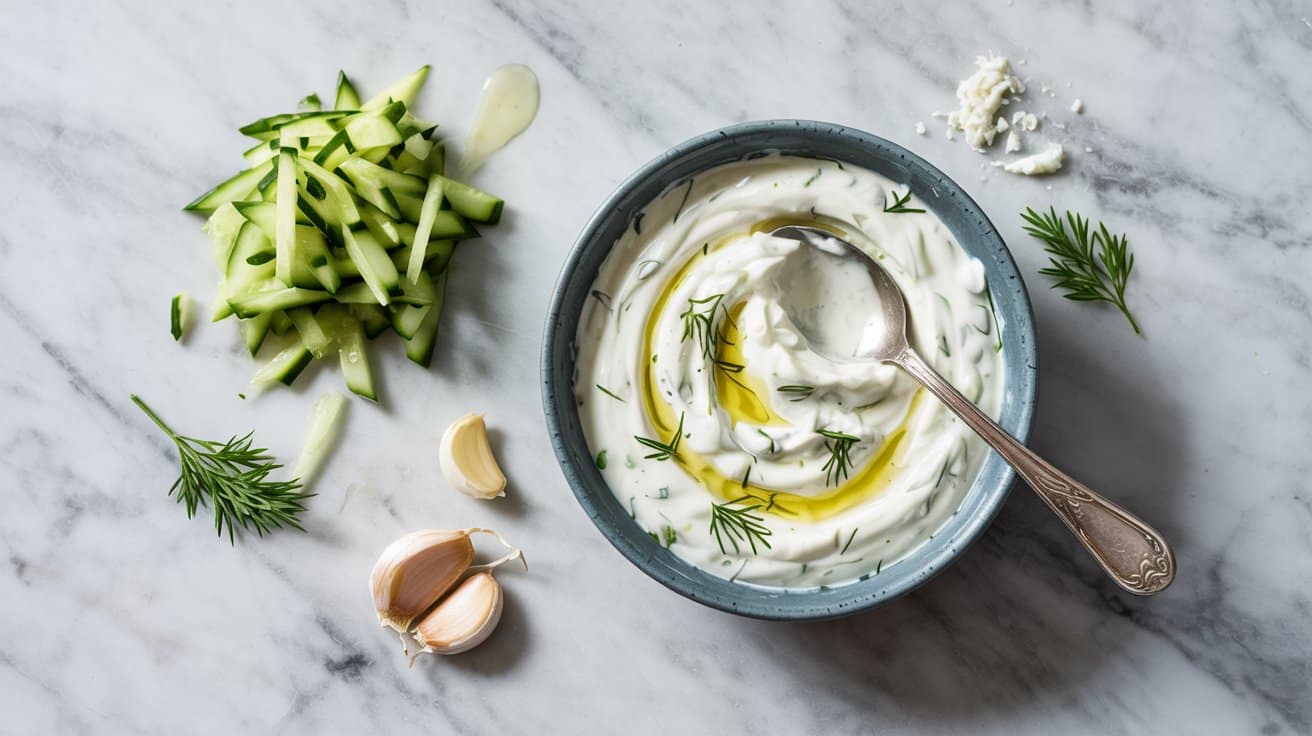 7 greek yogurt tzatziki a bright top dow 2WHB69 QRBWvyOk0ymqeyQ 2aWjQmcoTB2CfyJ6RCTxCw