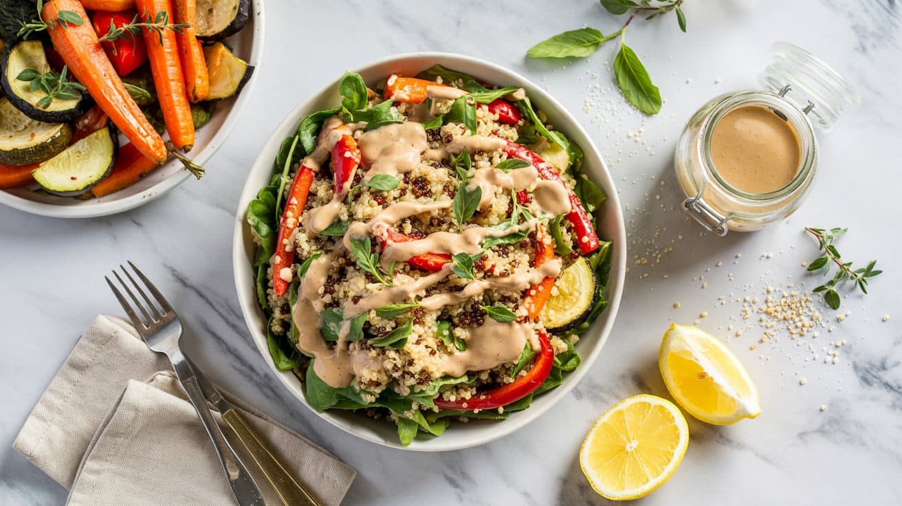 7 quinoa salad with roasted vegetables a FbhCNy lSxi7Ve7iYdyFbQ WaeM1jq8TZaB5emah2VeXg