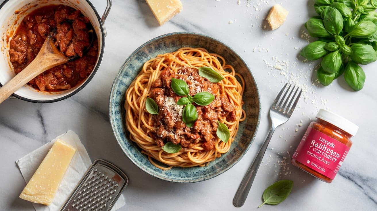 7 turkey bolognese pasta a bright top do r6llqsoaTEKe2hz8 nhIQ jvNhJrhaSCmjM1OwrVz96g
