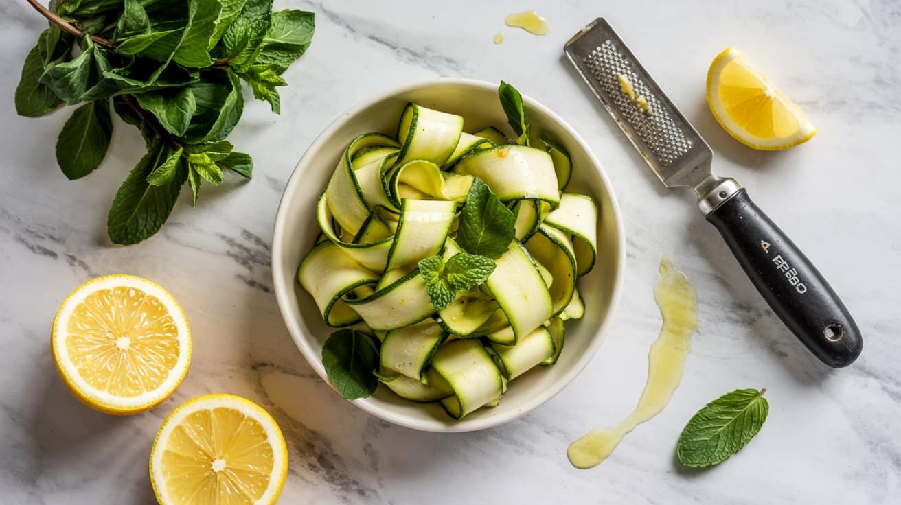 7 zucchini ribbon salad with mint and le ypHP3rJxSbeUSo7V5coMWw 5qN8twH R8KWts 0HCbP2w
