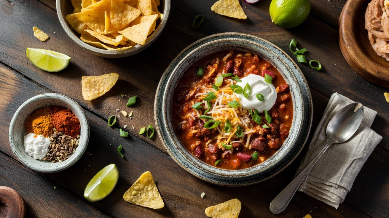 8 chili con carne a bright top down food aXE PpTnTRmoZ5DFNXAt7g 81FHnBIoTYWH5U2h8BurNA