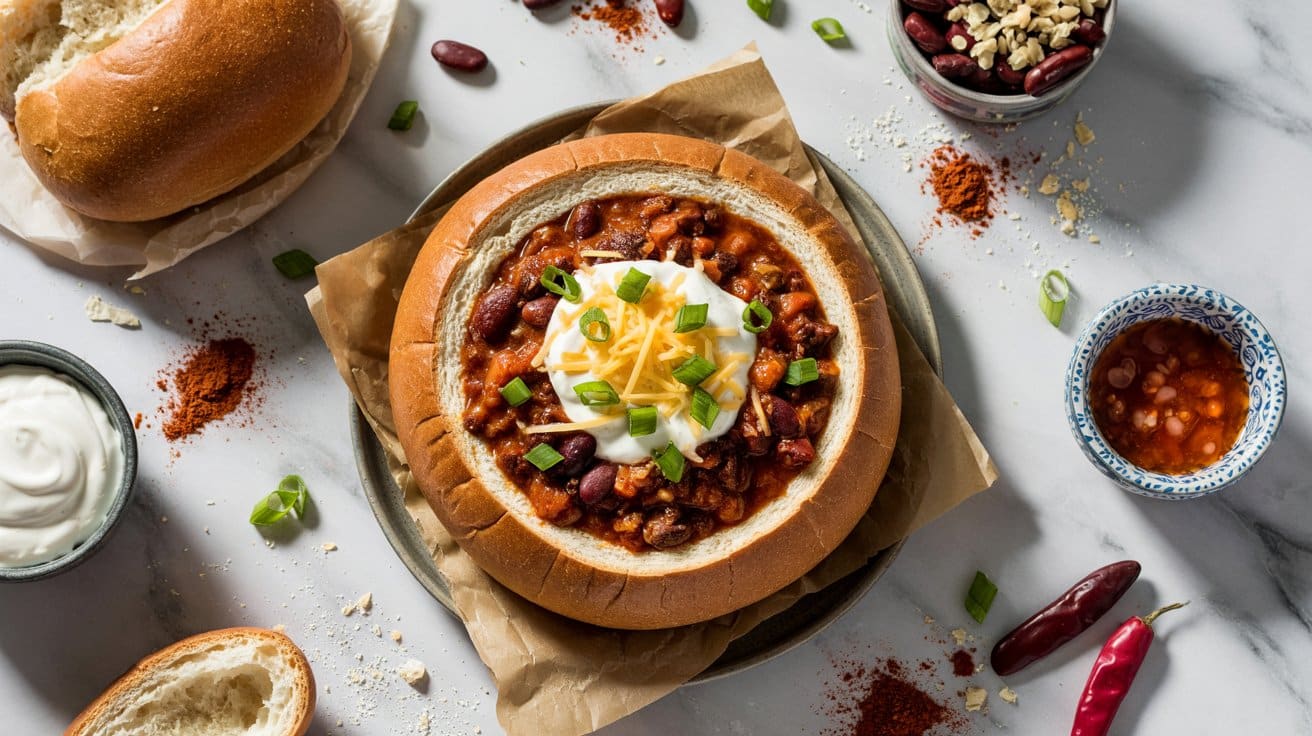 8 chili con carne bread bowl a bright to GcNy8rK4SEytFCZa QnkwQ 1GIAZXmBS62yycExdz5zDw