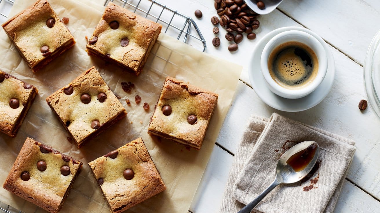 8 chocolate chip blondies with espresso yGDvJzUkRd6MUwG1ffOKqw WOWxc m1TDmd iHay dSKA