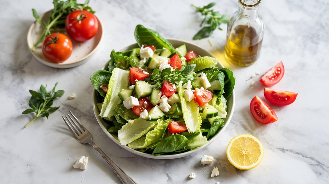 8 chopped romaine salad with cucumber to 51PRoKfBQoq0PBRJcXj fA jDvESDY TSioHW3 Cx5LKA