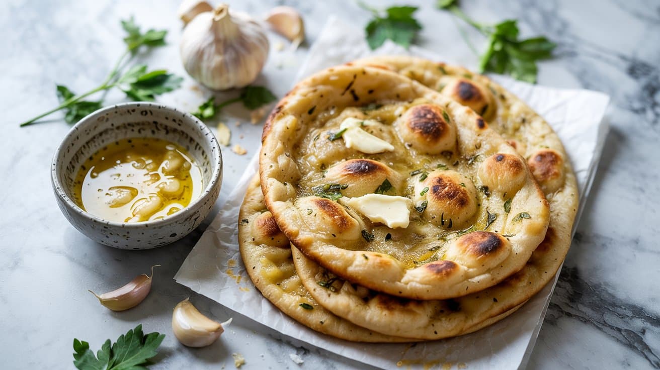 8 garlic butter naan style flatbread a b i 7Cyby8QTOhctDelc1RiA 3bEYAmEJQvii5 Vx OoOuQ